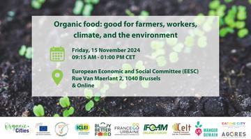 Event: Organic food - good for farmers, workers, climate, and the environment
